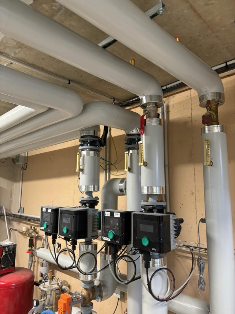 Installation calorifuge, isolation d'un réseau de chauffage collectif dans un établissement de Nouvelle-Aquitaine